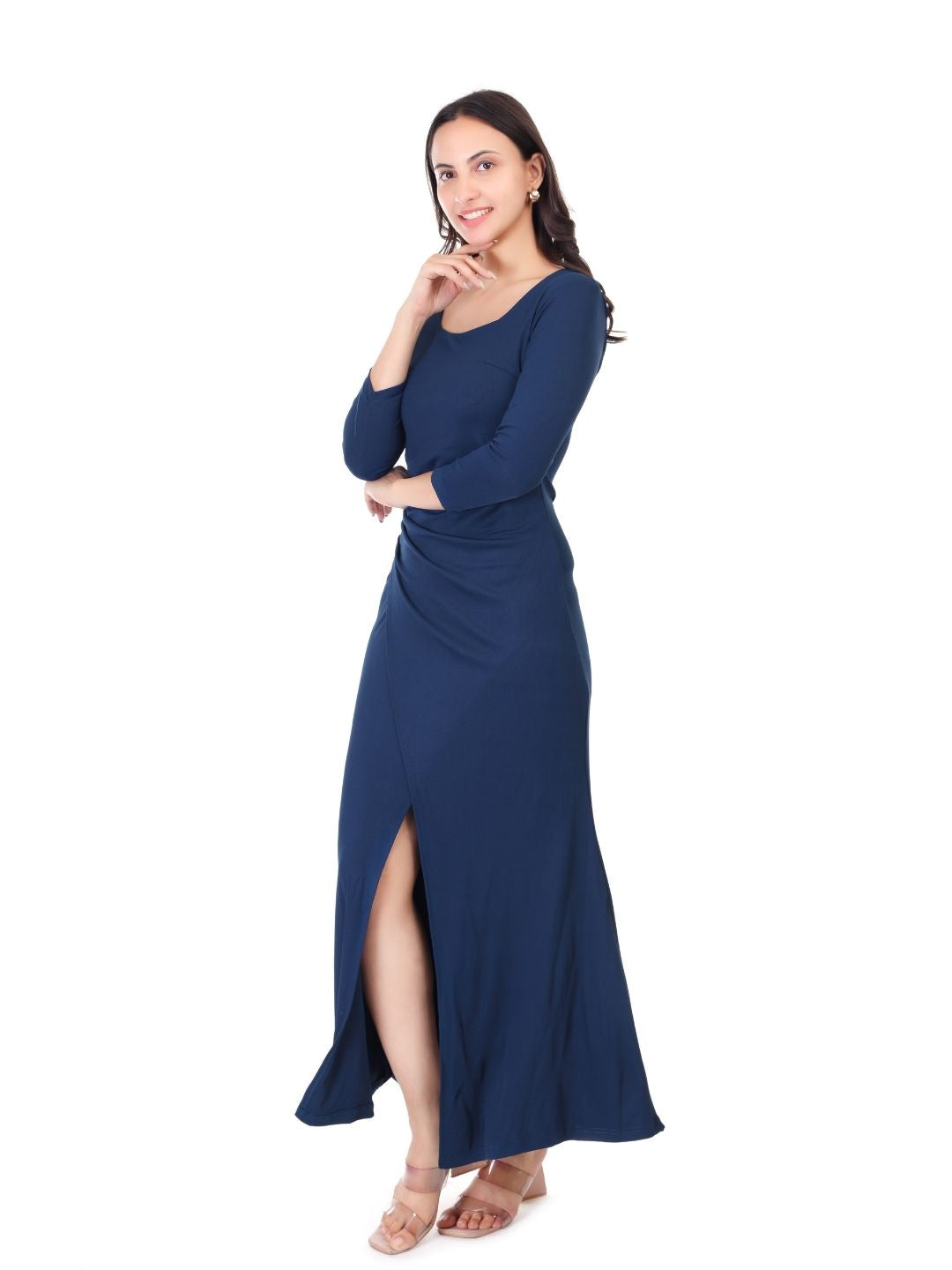 SQUARE NECK CLASSY MAXI DRESS