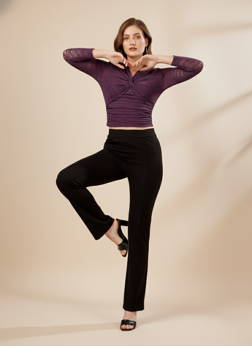 CROCHET KNOT WRAPPED TOP