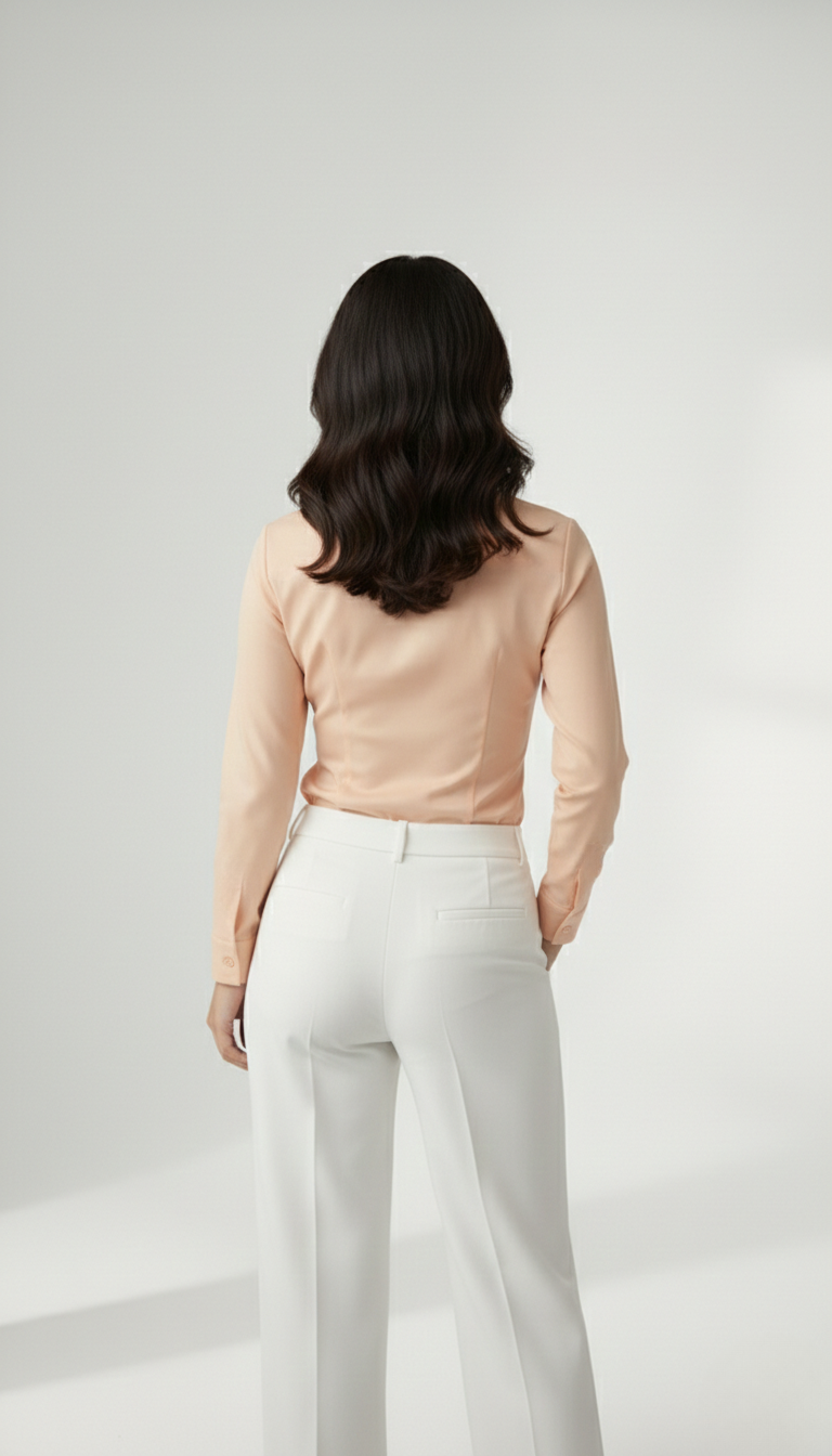 PEACH CLASSIC COTTON LONG-SLEEVE FORMAL SHIRT