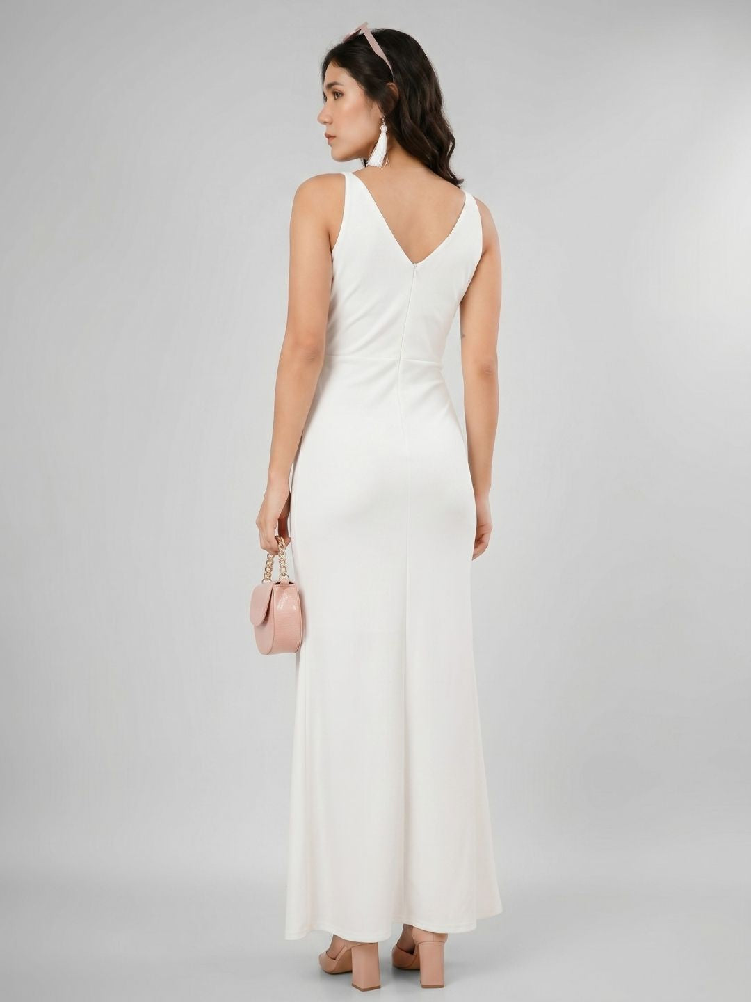 OVERLAP SLITSTYLE MAXI DRESS
