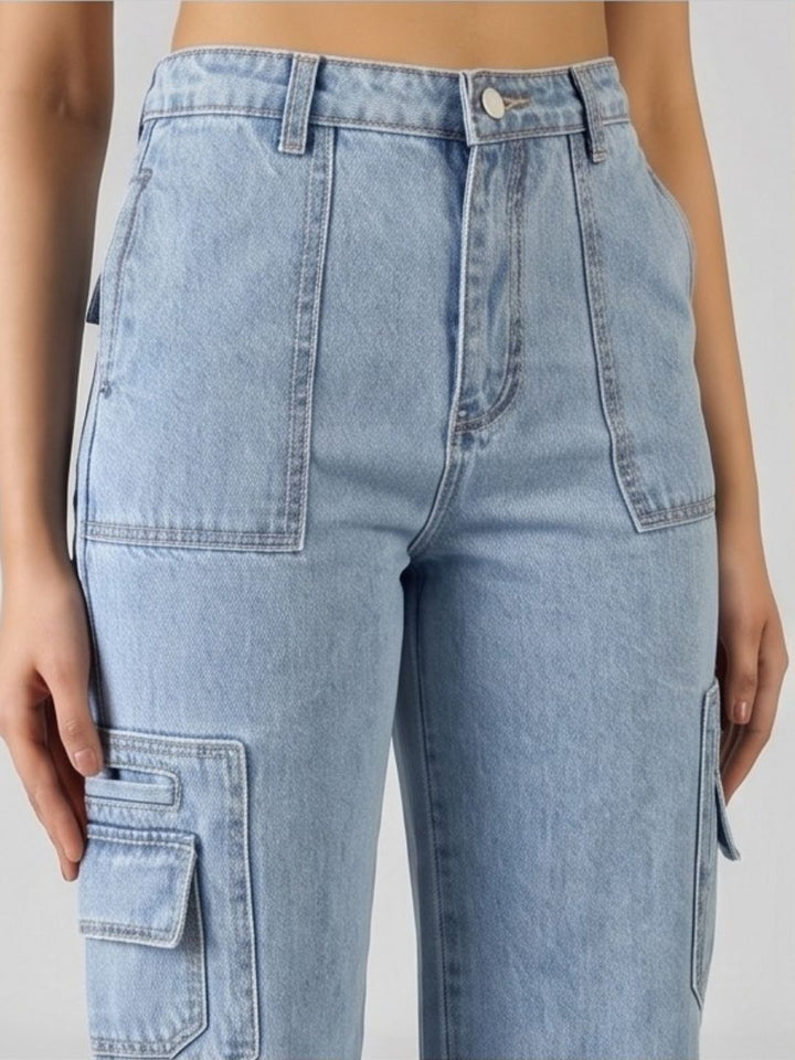 URBAN DRIFT DENIM CARGO PANTS