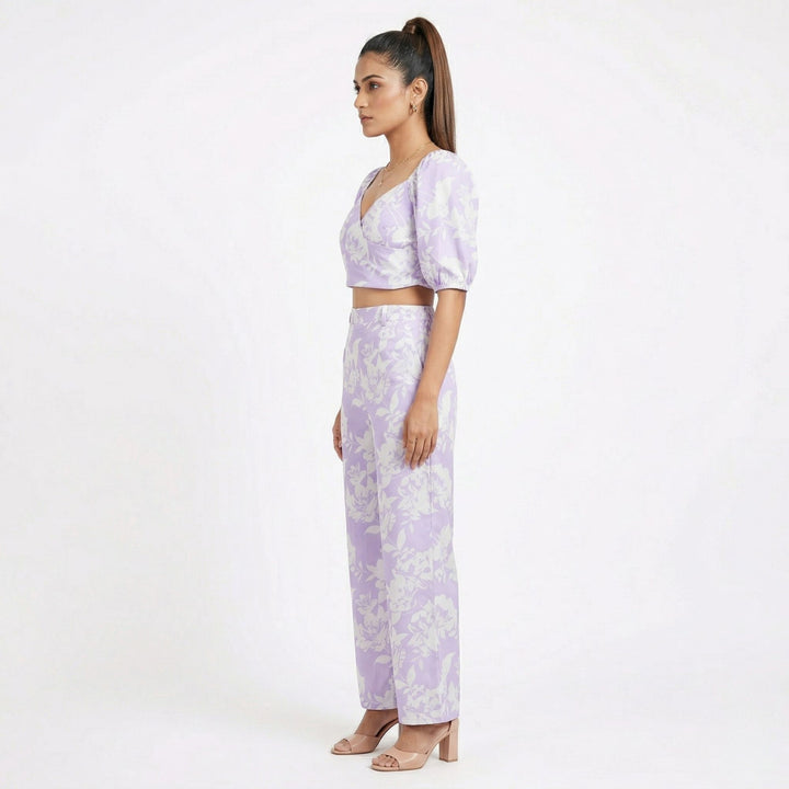 SUNSET BLOOM CO-ORD SET – FLORAL ELEGANCE IN PASTEL HUES