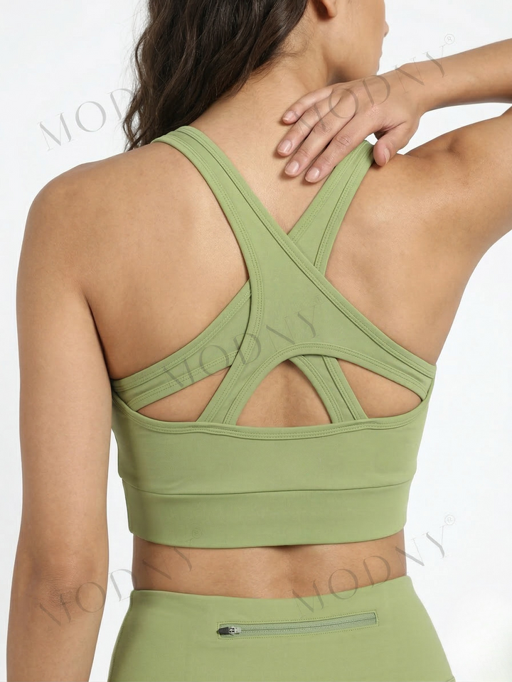 CrissCross Sports Bra Pistachio