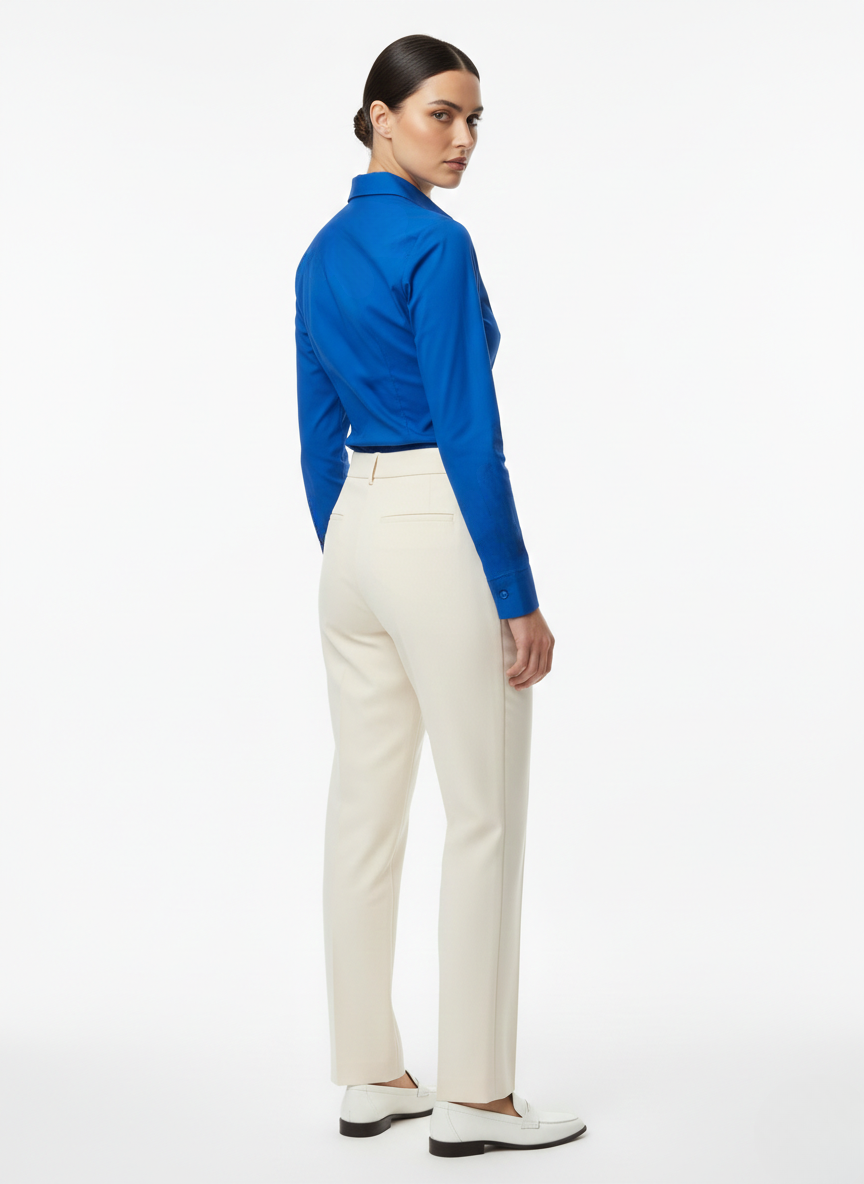 ROYAL BLUE CLASSIC COTTON LONG-SLEEVE FORMAL SHIRT