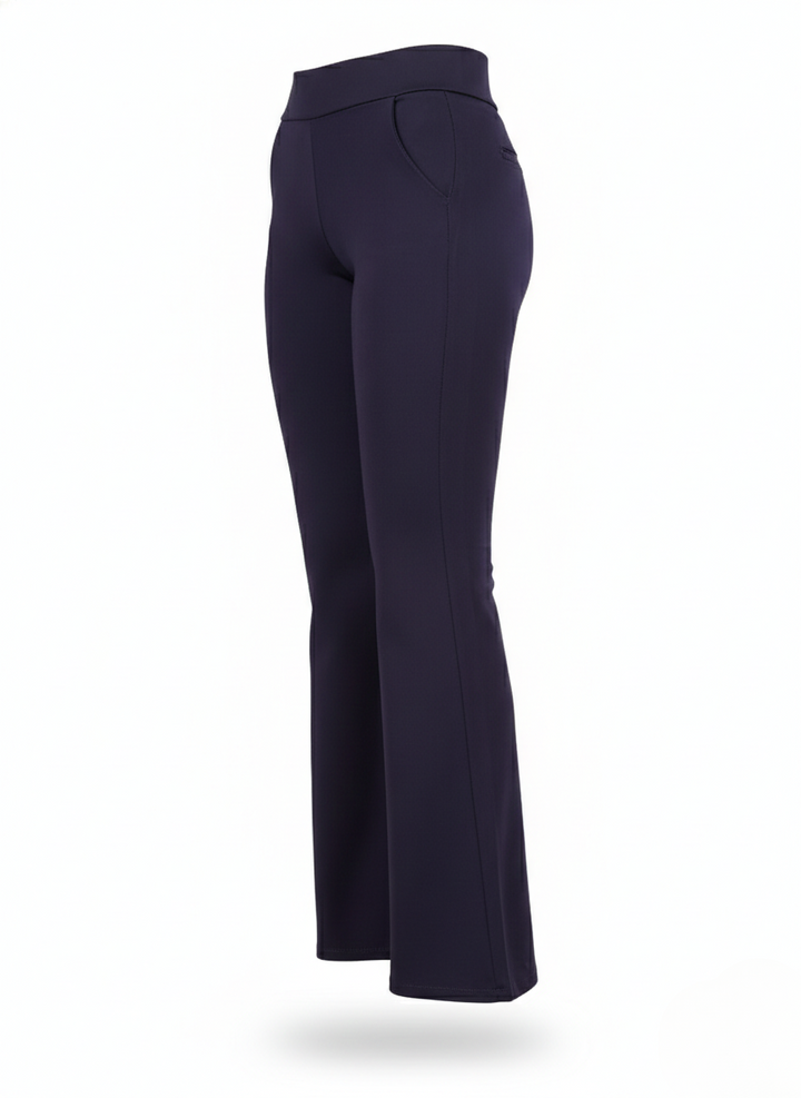 URBAN CONTOUR BELL BOTTOM HIGH WAIST NAVY BLUE TROUSER