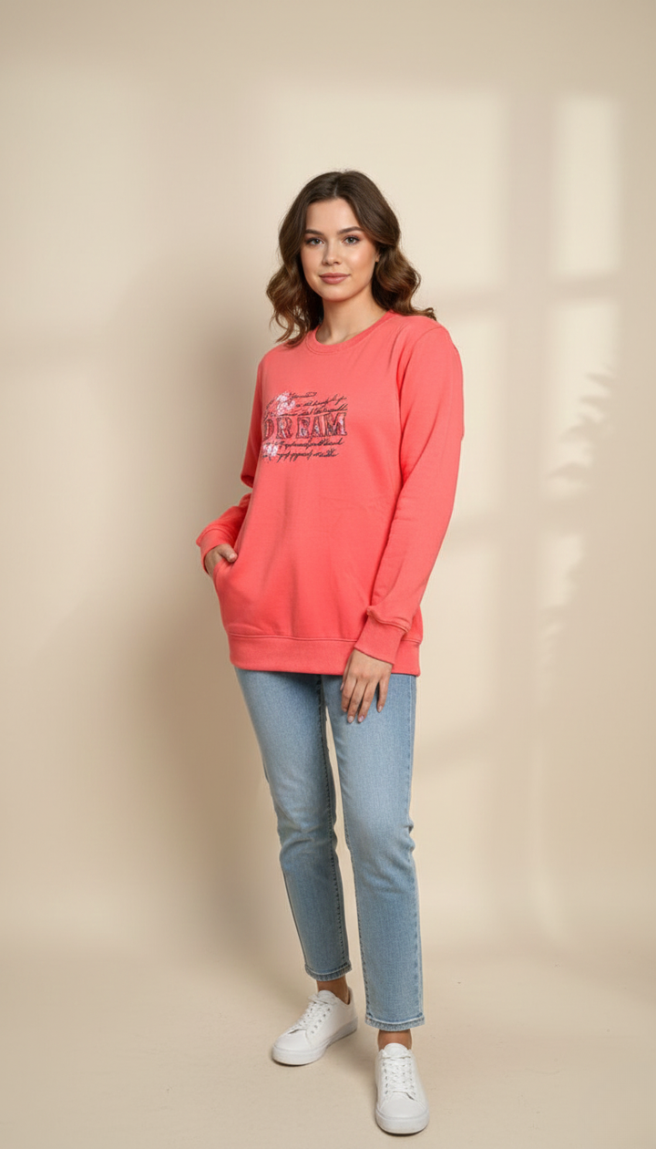 Elegant Red Sweatshirt