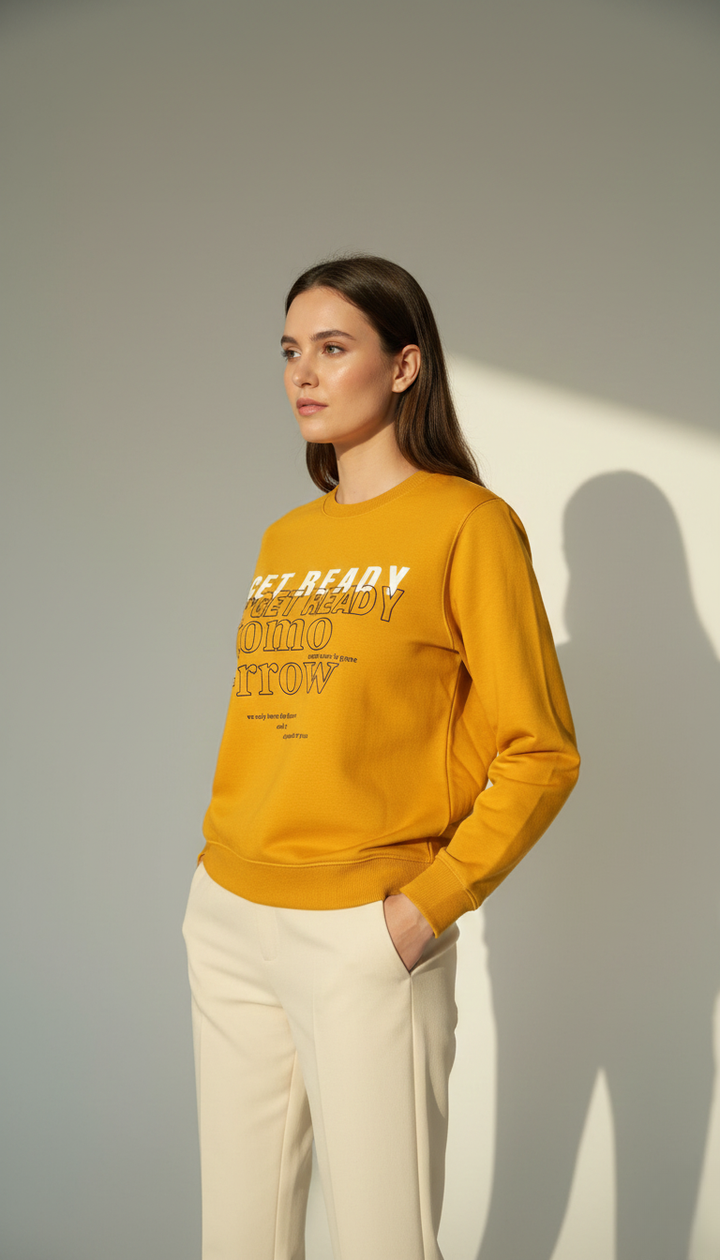 Minimal Yellow Sweatshirt