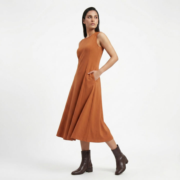 AZURE GRACE FLARED TOFFEE BROWN