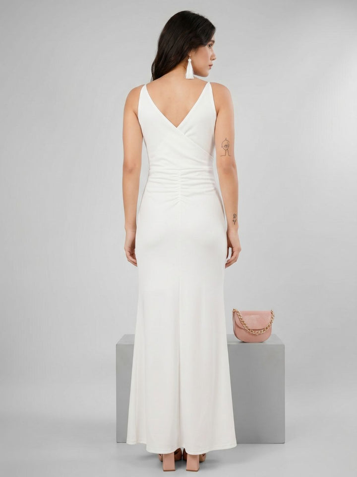 OVERLAP SLITSTYLE MAXI DRESS