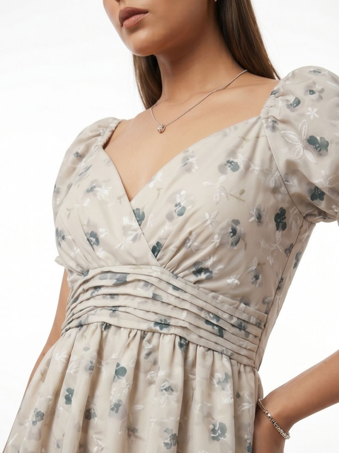 FLORAL PRINTED MINI DRESS