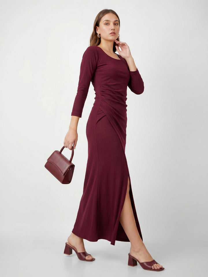 SQUARE NECK CLASSY MAXI DRESS