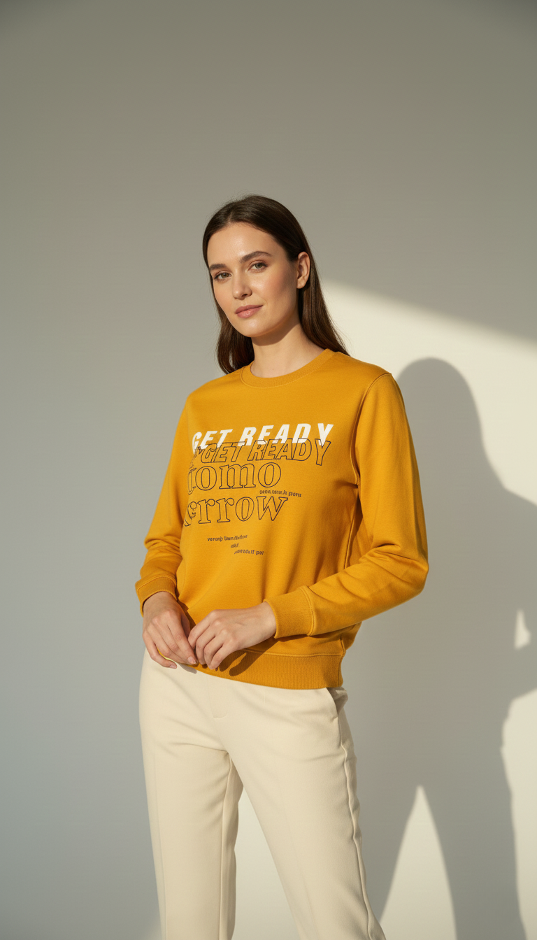 Minimal Yellow Sweatshirt