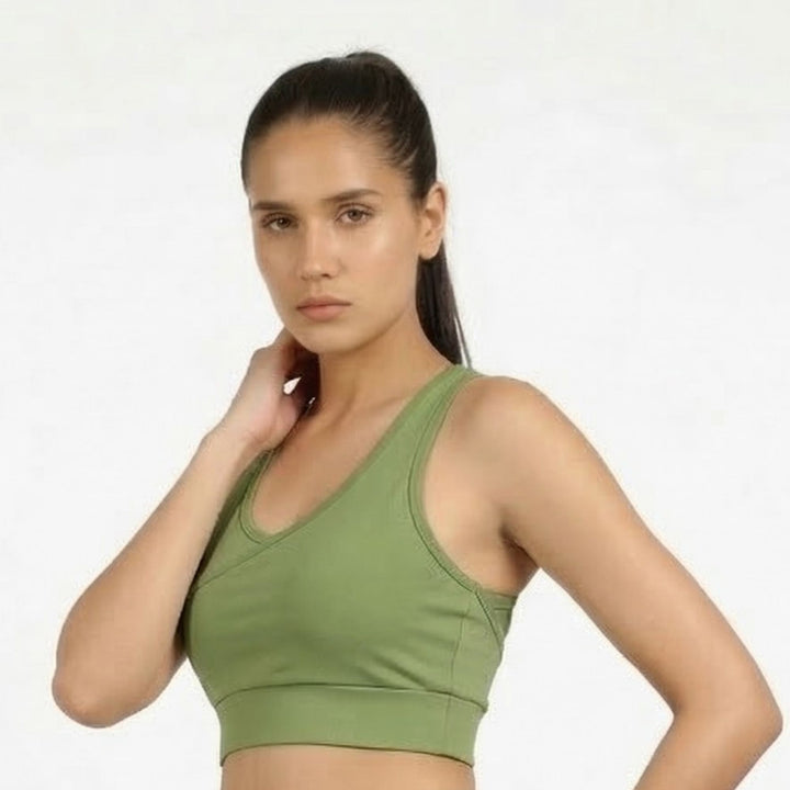 CrissCross Sports Bra Pistachio