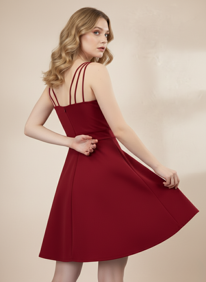 SEAFOAM STRAPPY MINI DRESS