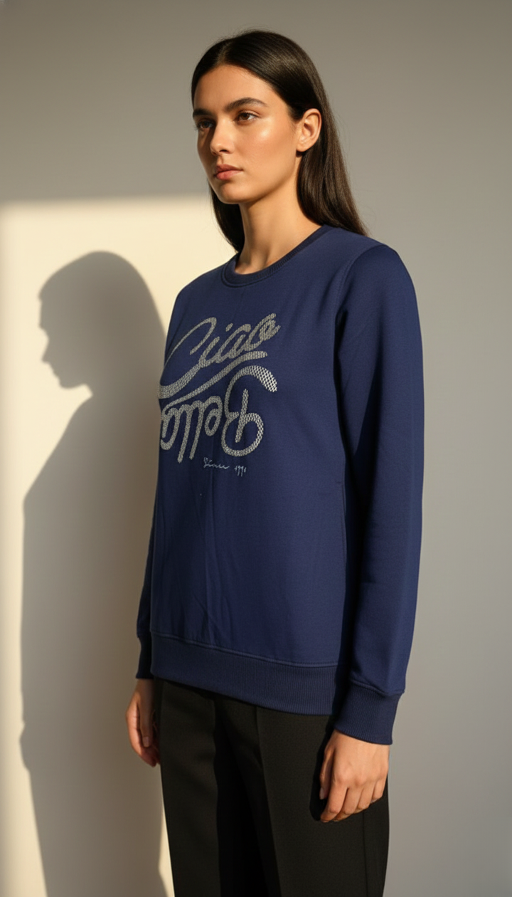 Downtown Navy Blue Sweatshirt