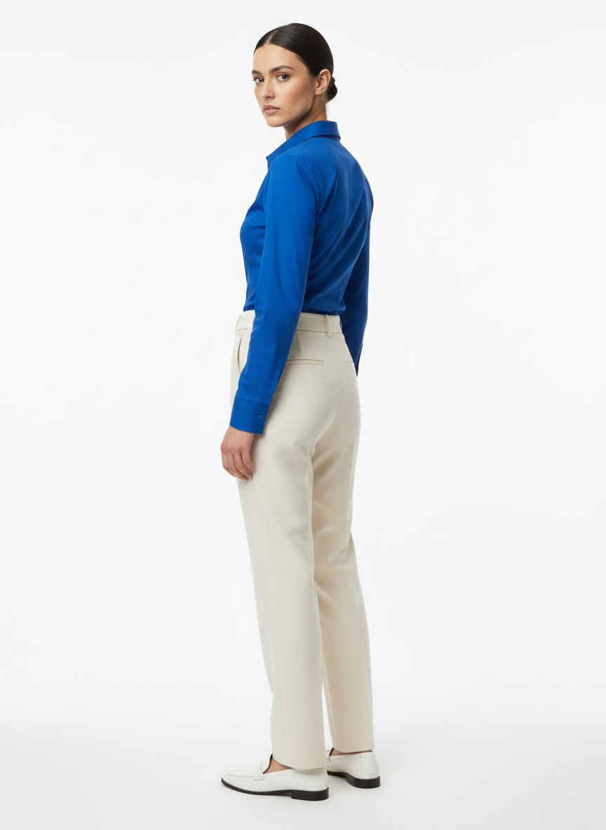 ROYAL BLUE CLASSIC COTTON LONG-SLEEVE FORMAL SHIRT