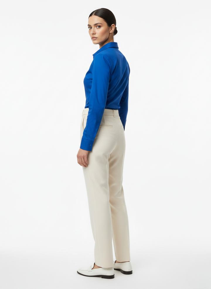 ROYAL BLUE CLASSIC COTTON LONG-SLEEVE FORMAL SHIRT