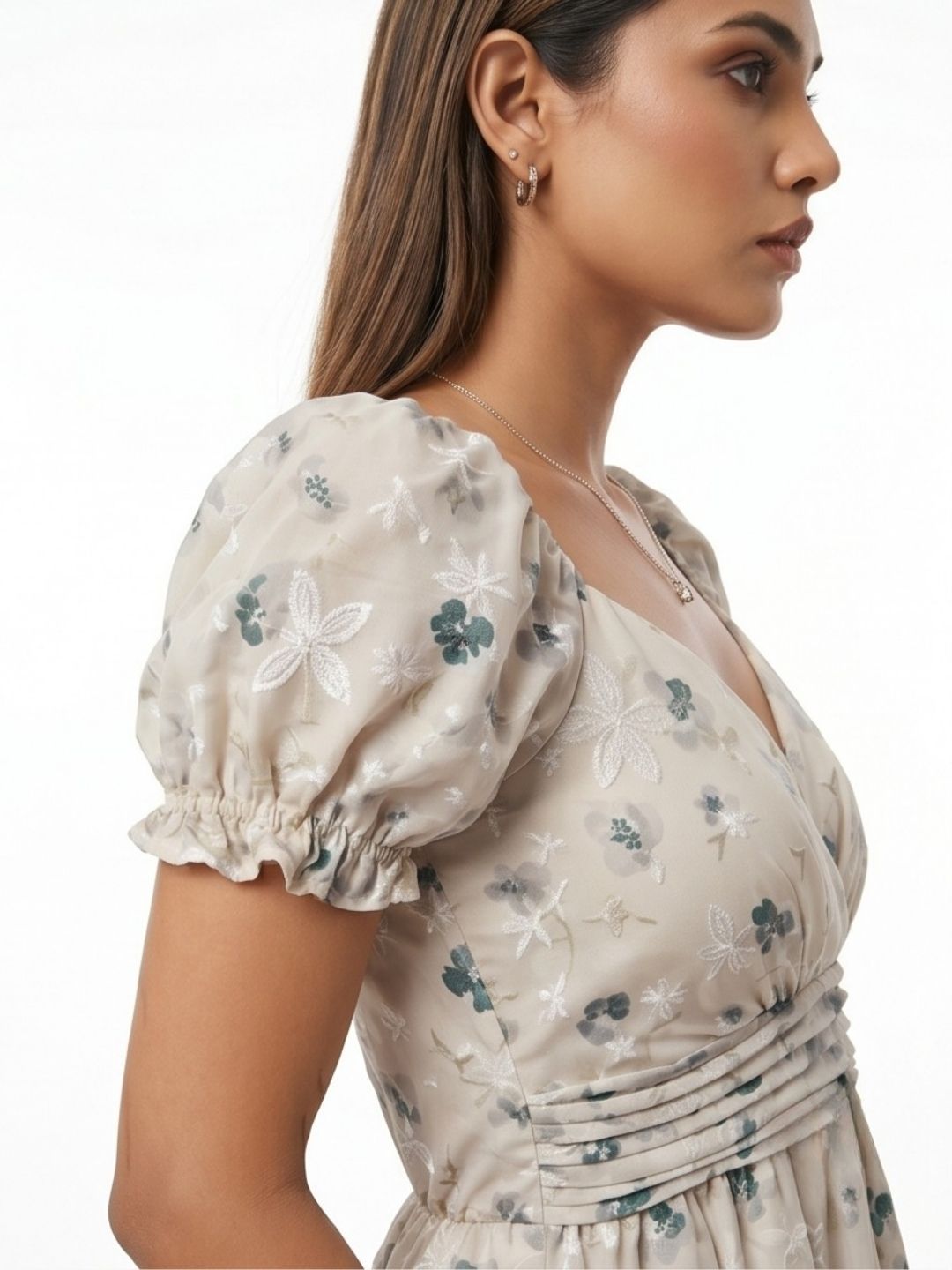 FLORAL PRINTED MINI DRESS