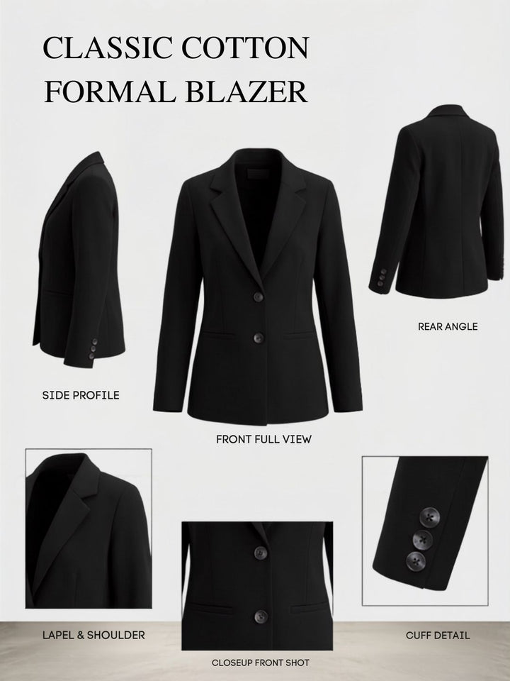 CLASSIC COTTON FORMAL BLAZER