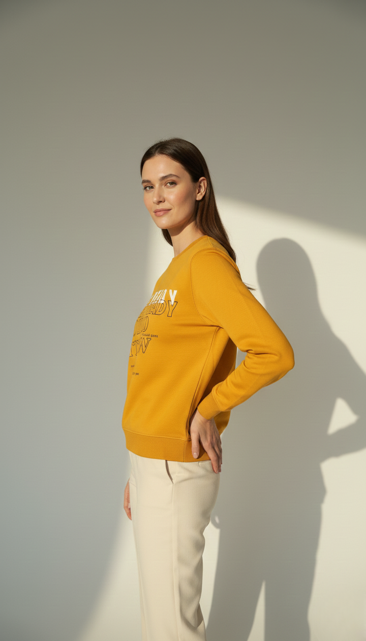 Minimal Yellow Sweatshirt