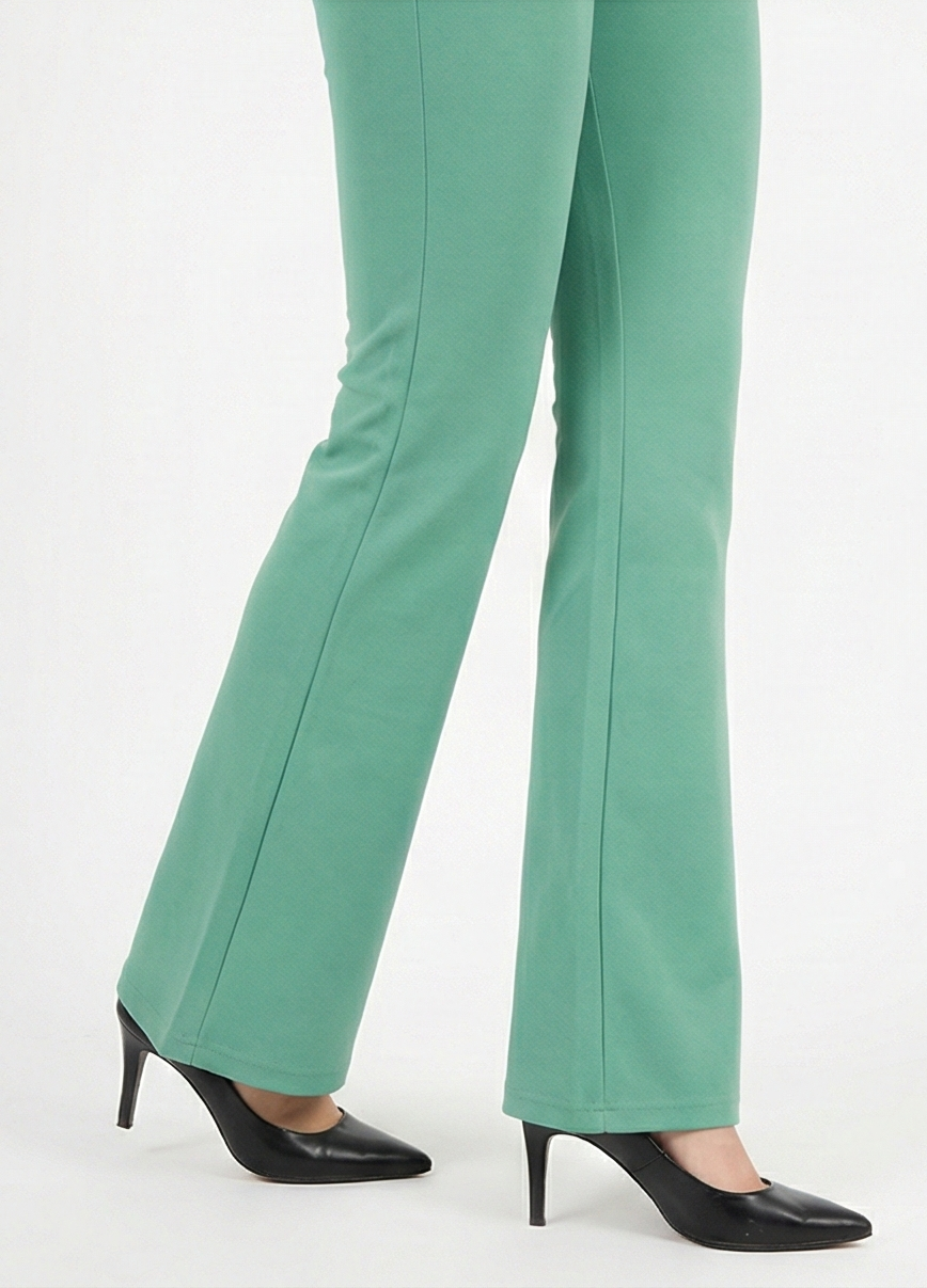 URBAN CONTOUR BELL BOTTOM HIGH WAIST JELLY MINT TROUSER