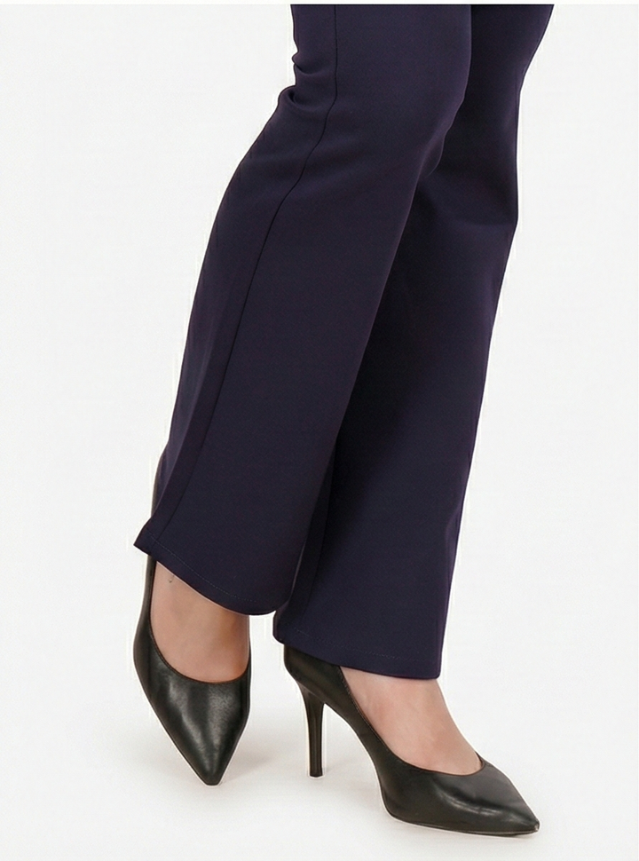 URBAN CONTOUR BELL BOTTOM HIGH WAIST NAVY BLUE TROUSER