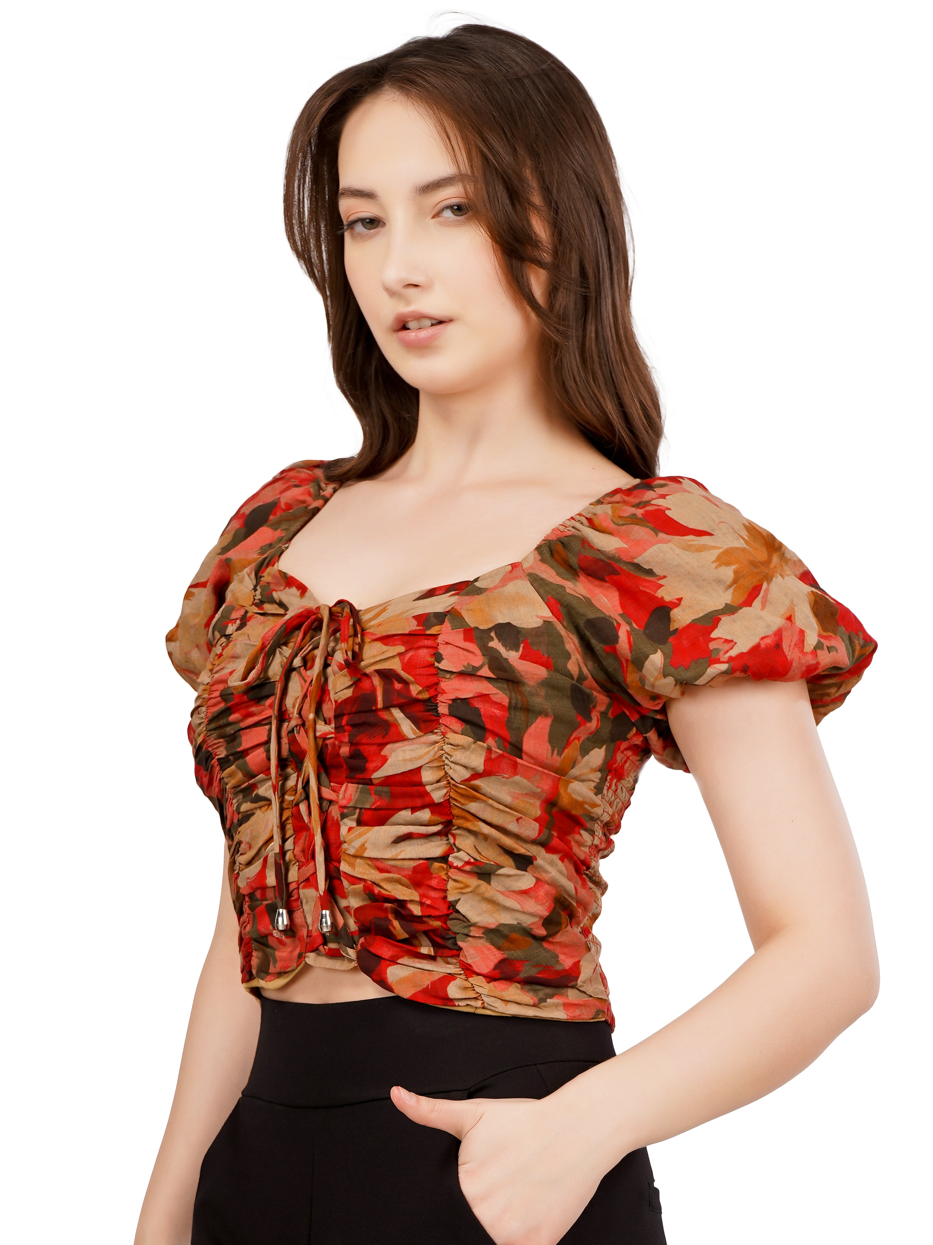 SMOKING MULTI COLORED CROP TOP