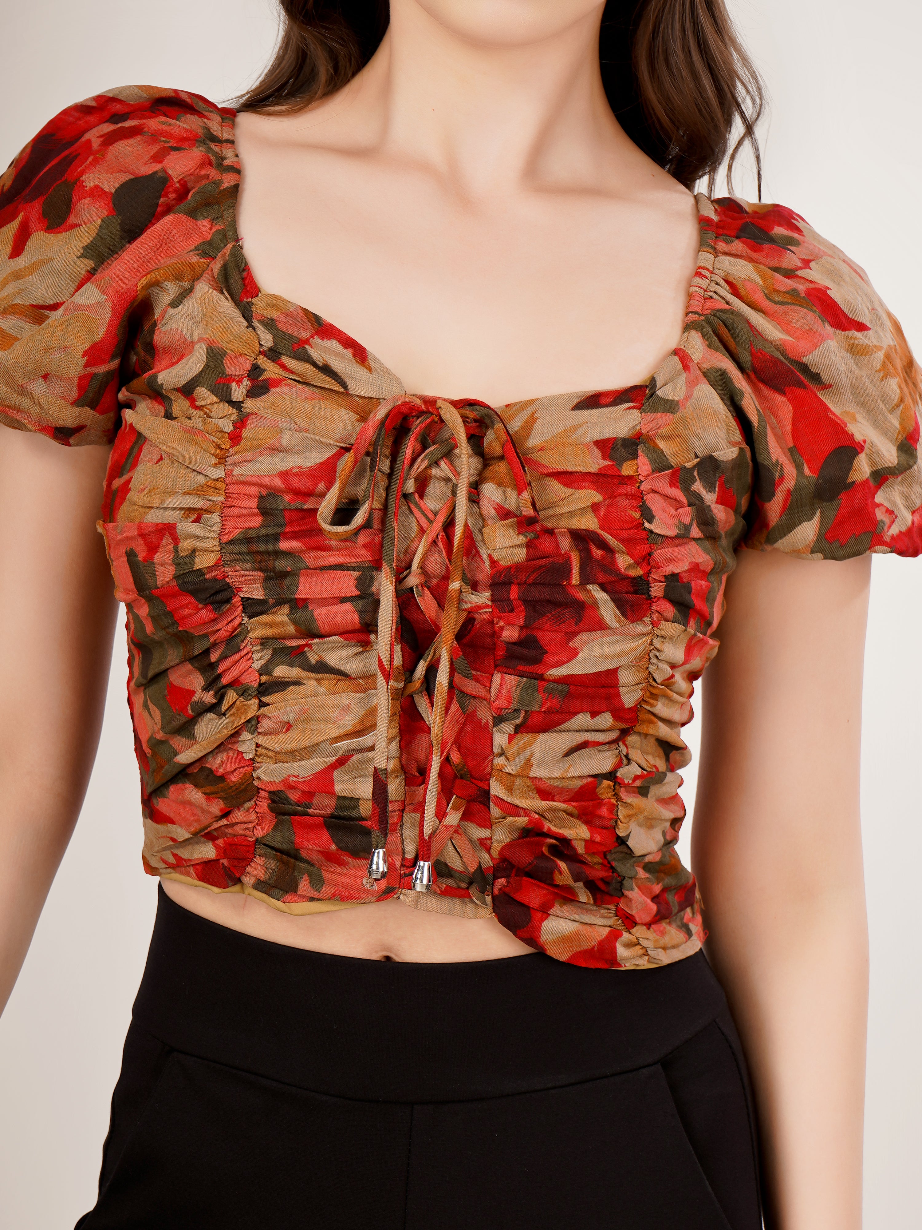 SMOKING MULTI COLORED CROP TOP