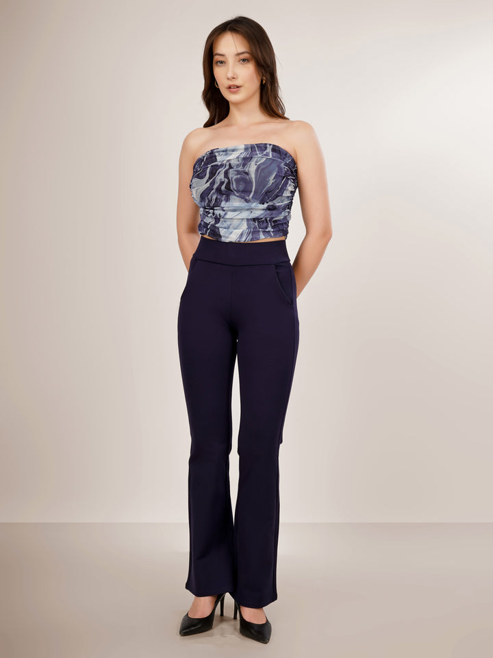 PRINTED TUBE CROPPED TOP