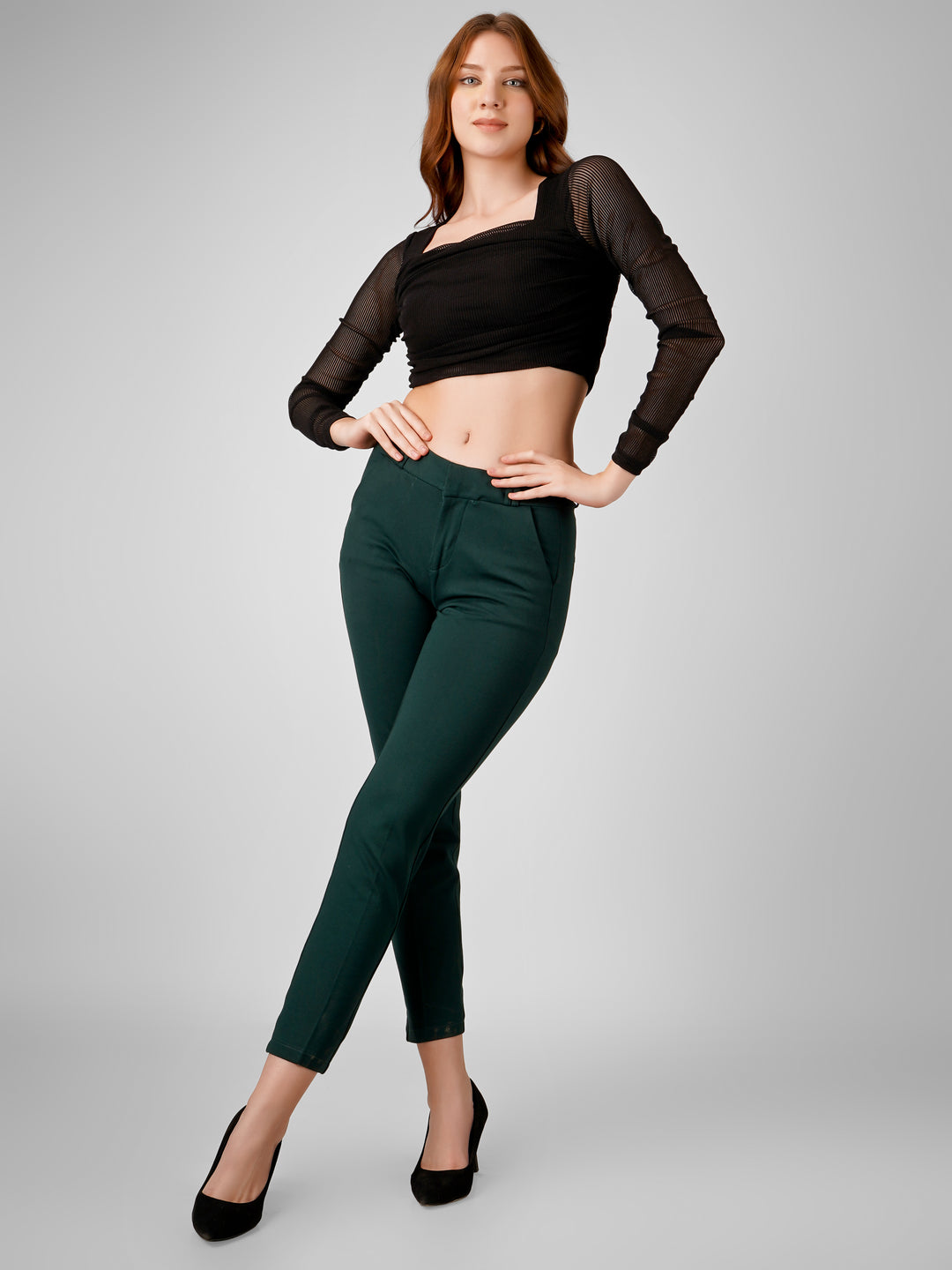 SQUARE NECK POWER NET CROP TOP