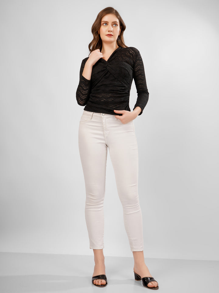 CROCHET KNOT WRAPPED TOP