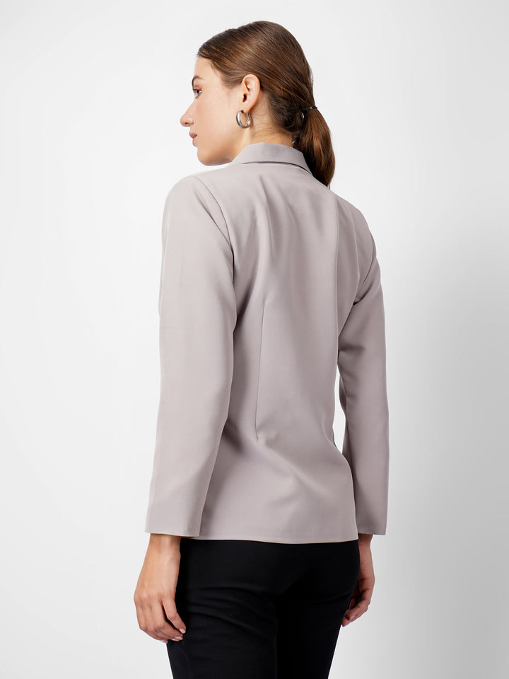 CLASSIC SINGLE BREASTED GREY BLAZER