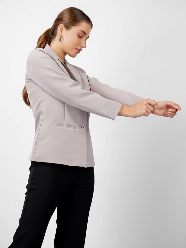 CLASSIC SINGLE BREASTED GREY BLAZER