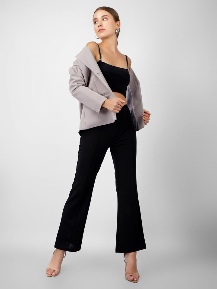 CLASSIC SINGLE BREASTED GREY BLAZER