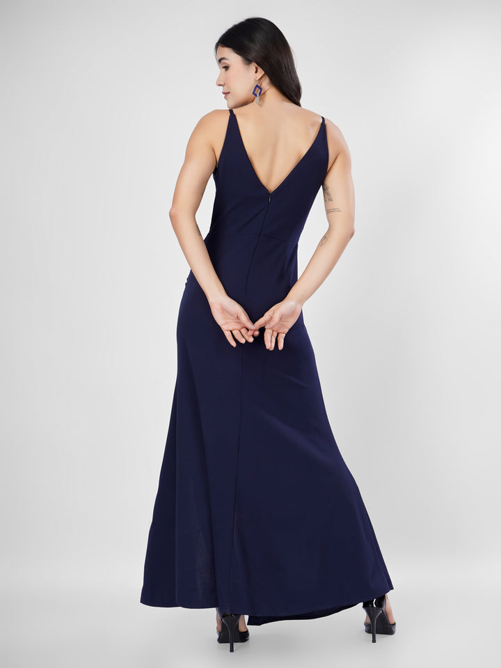 OVERLAP SLITSTYLE MAXI DRESS
