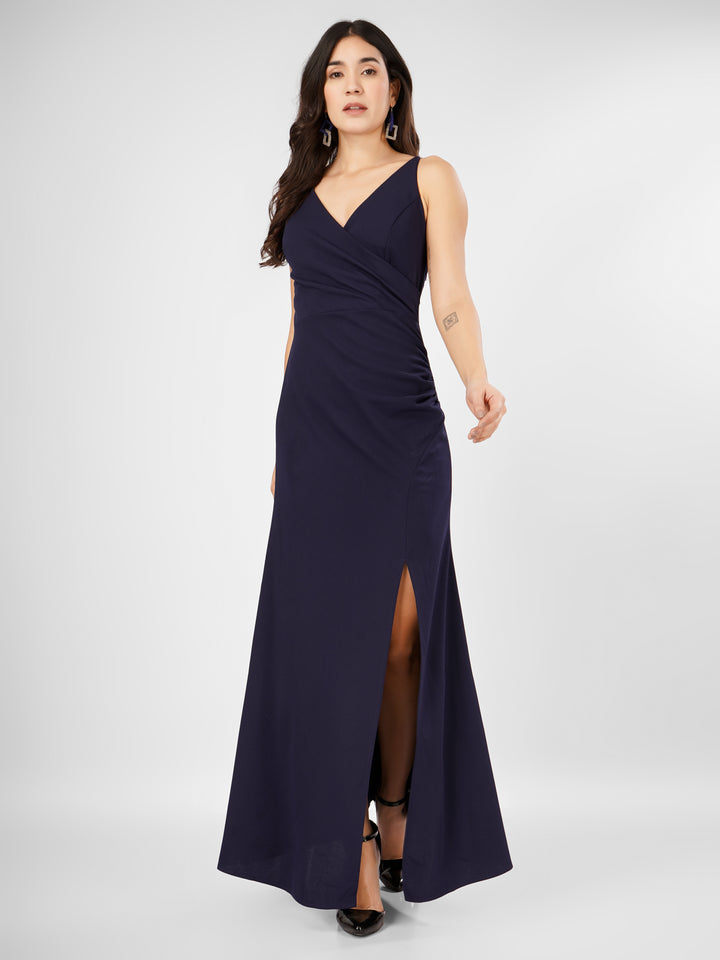 OVERLAP SLITSTYLE MAXI DRESS