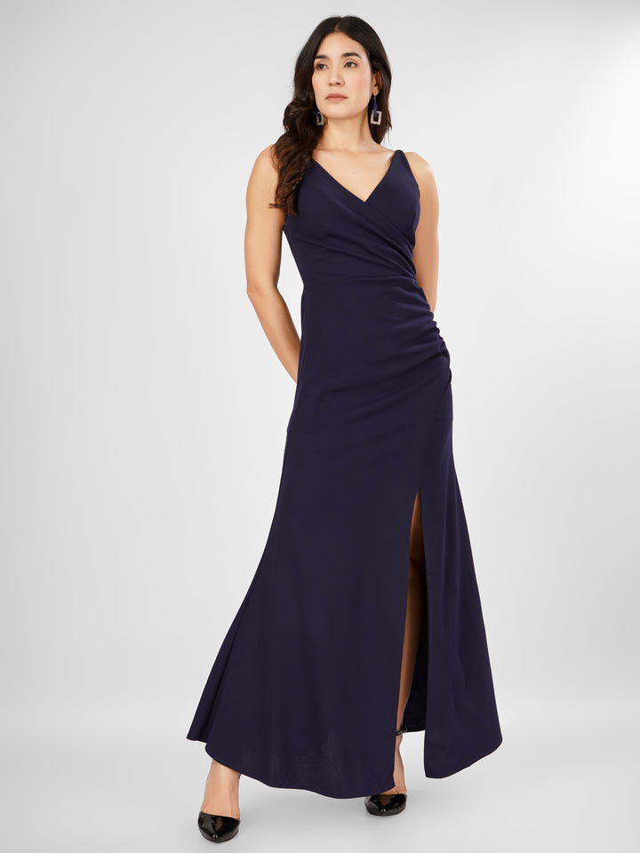 OVERLAP SLITSTYLE MAXI DRESS
