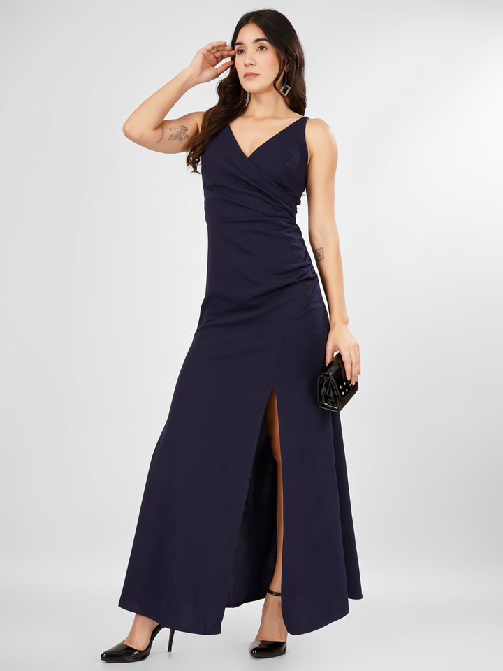 OVERLAP SLITSTYLE MAXI DRESS