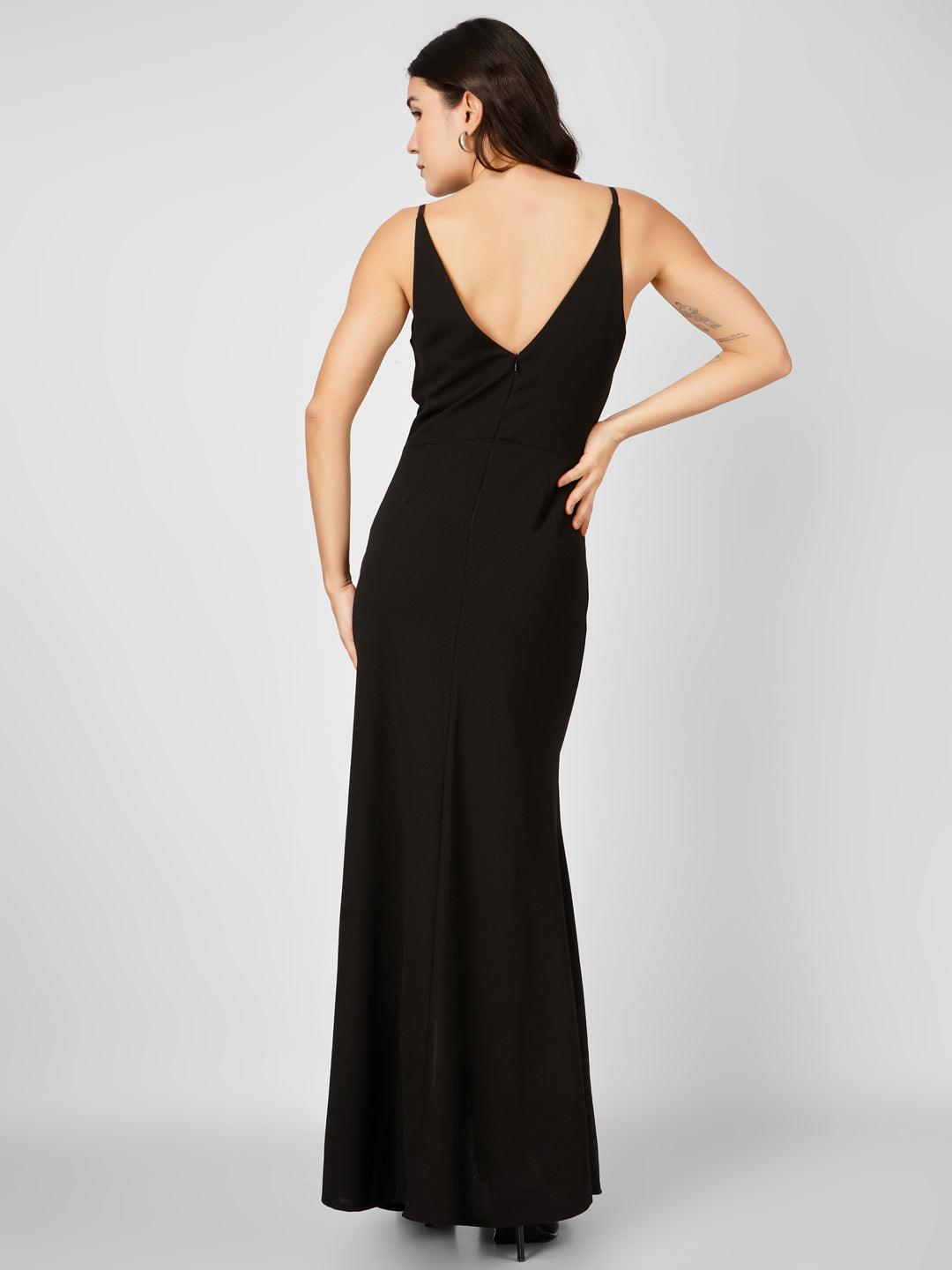 OVERLAP SLITSTYLE MAXI DRESS