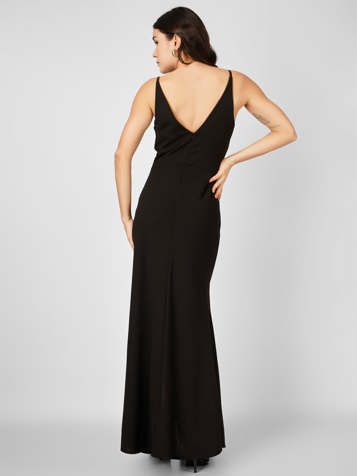 OVERLAP SLITSTYLE MAXI DRESS