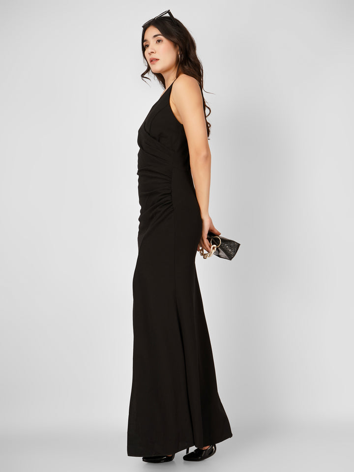 OVERLAP SLITSTYLE MAXI DRESS