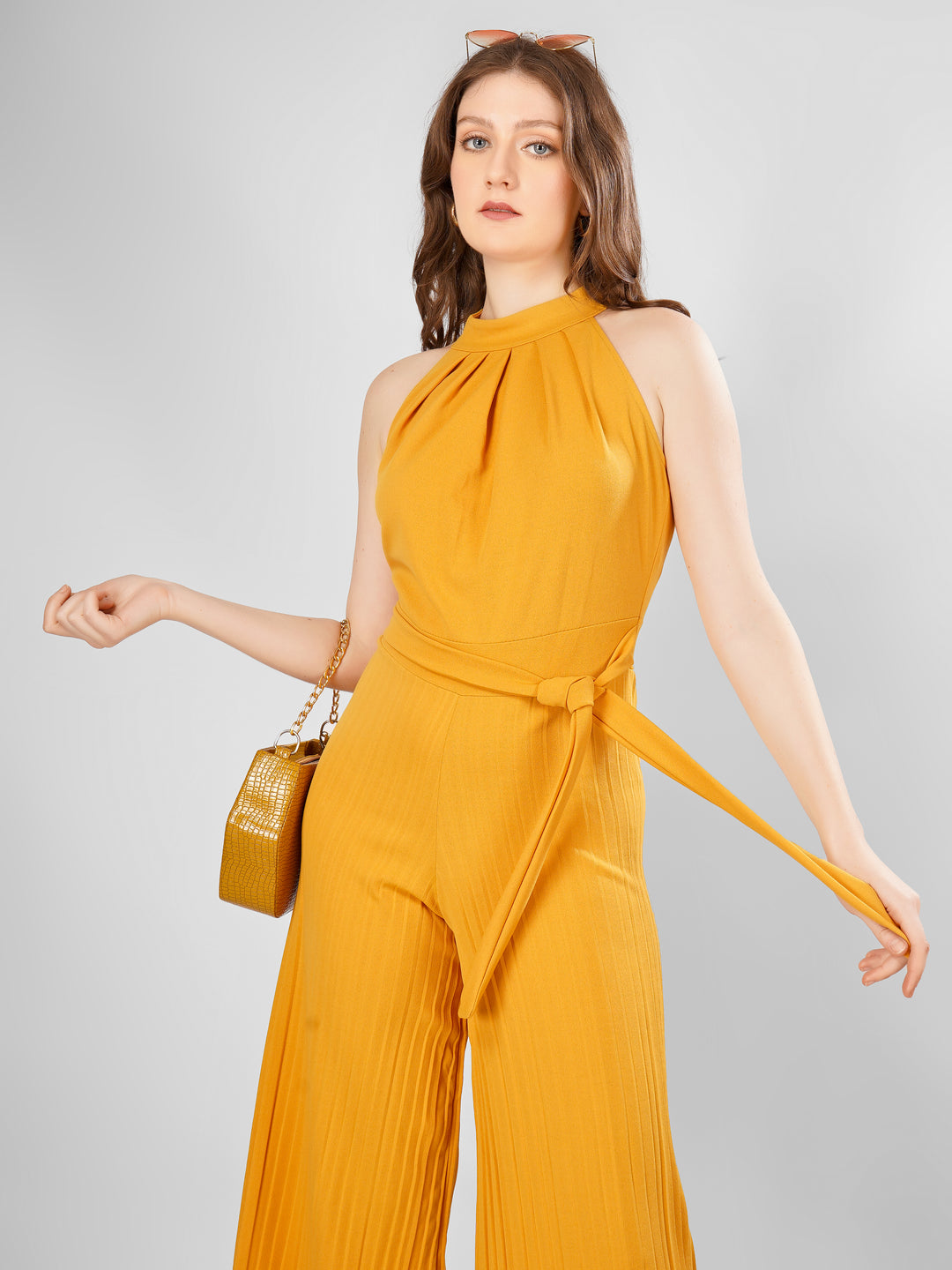HIGH NECK STYLE JUMPSUIT