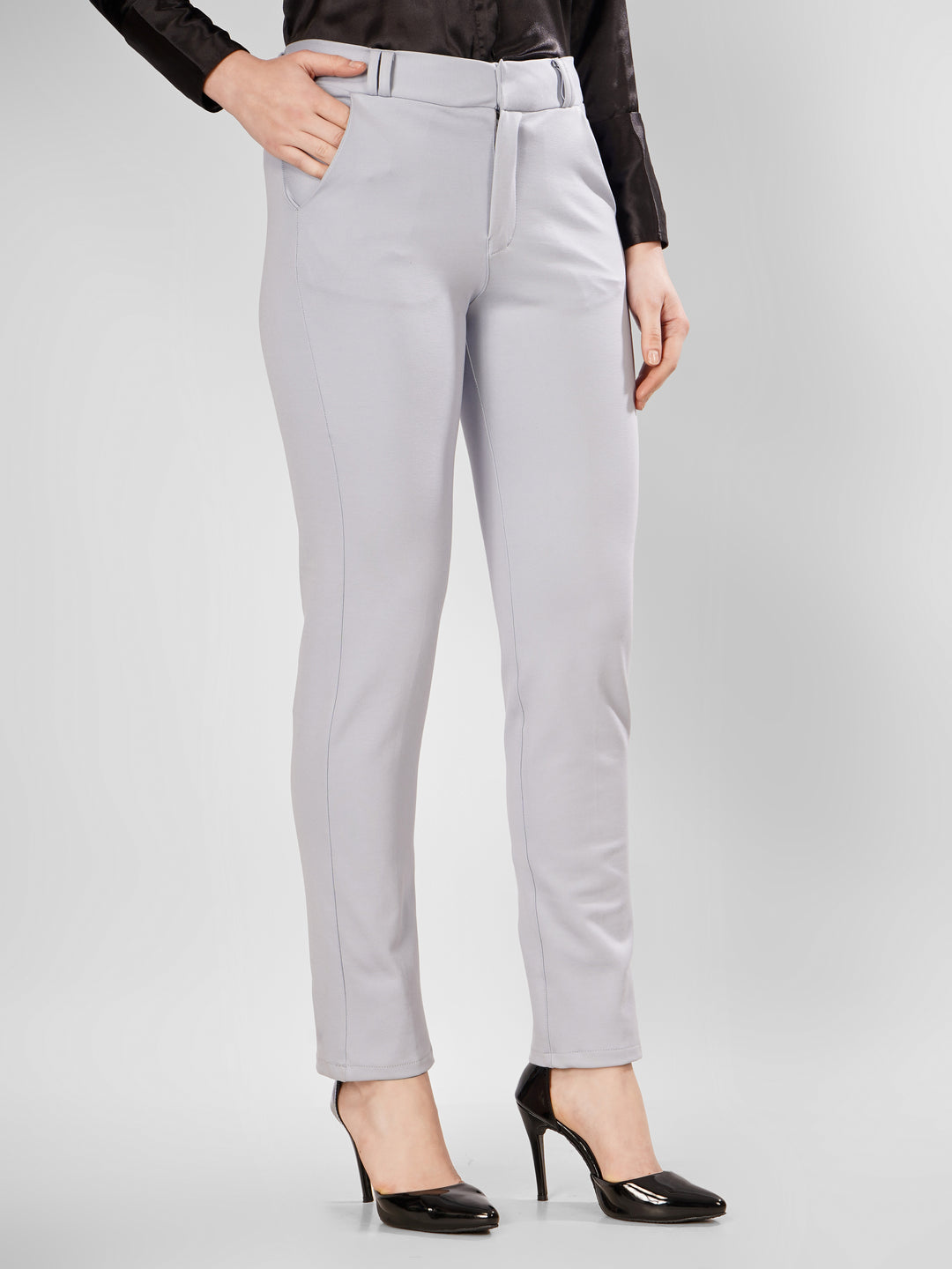 FORMAL STRAIGHT AQUA COLORED TROUSER PLUS SIZE