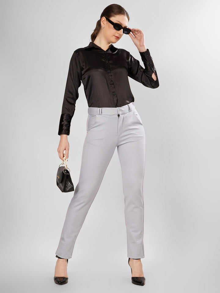 FORMAL STRAIGHT AQUA COLORED TROUSER PLUS SIZE