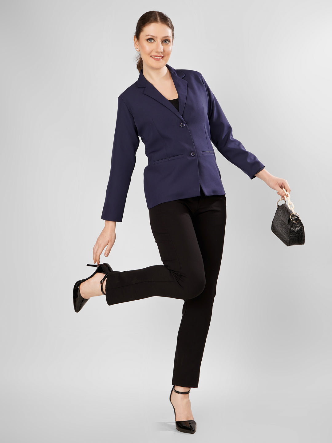 Navy Blue Plus Womens Blazer Plus Size Navy Tweed Blazer Karen Millen