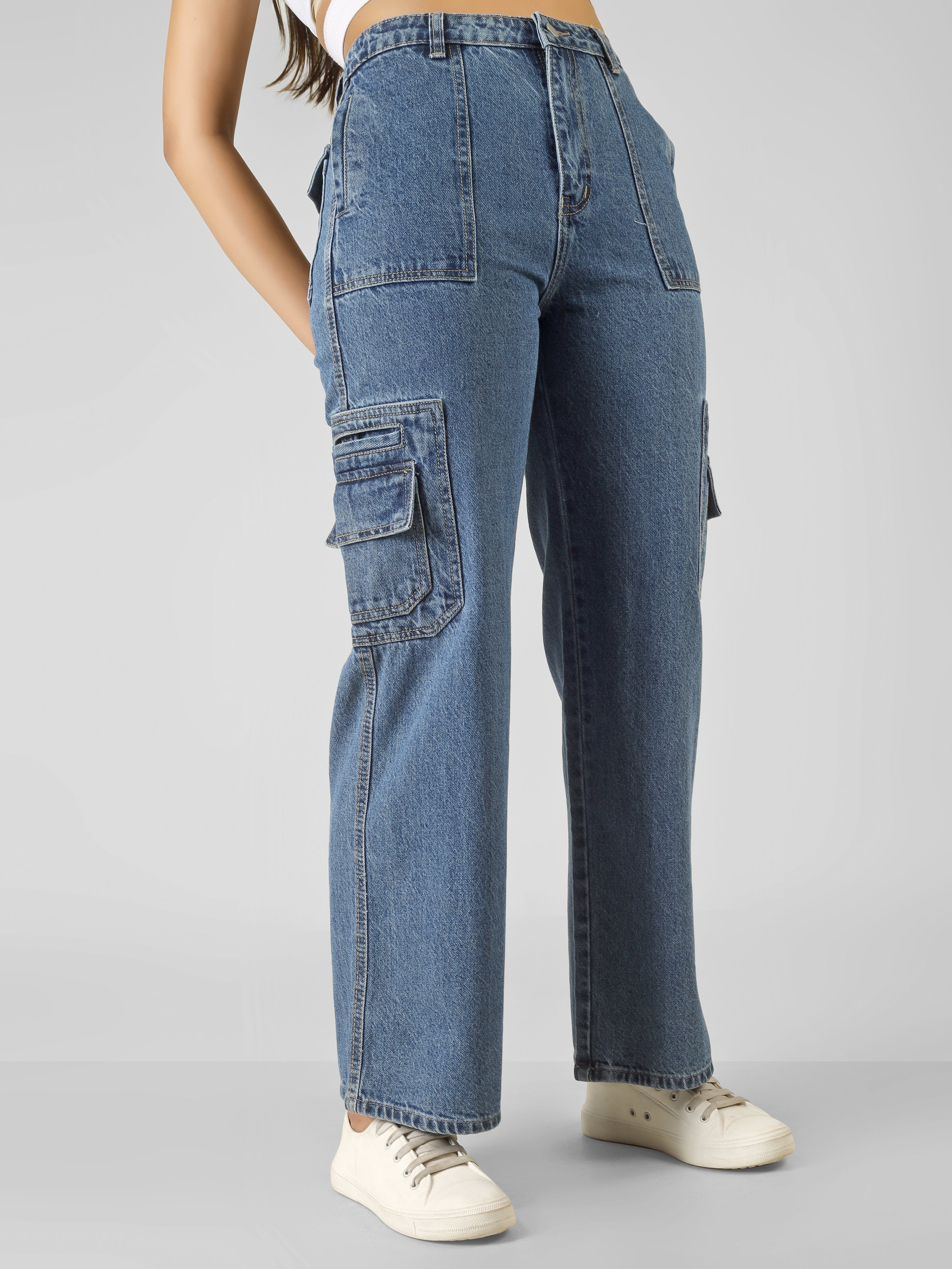 URBAN DRIFT DENIM CARGO PANTS