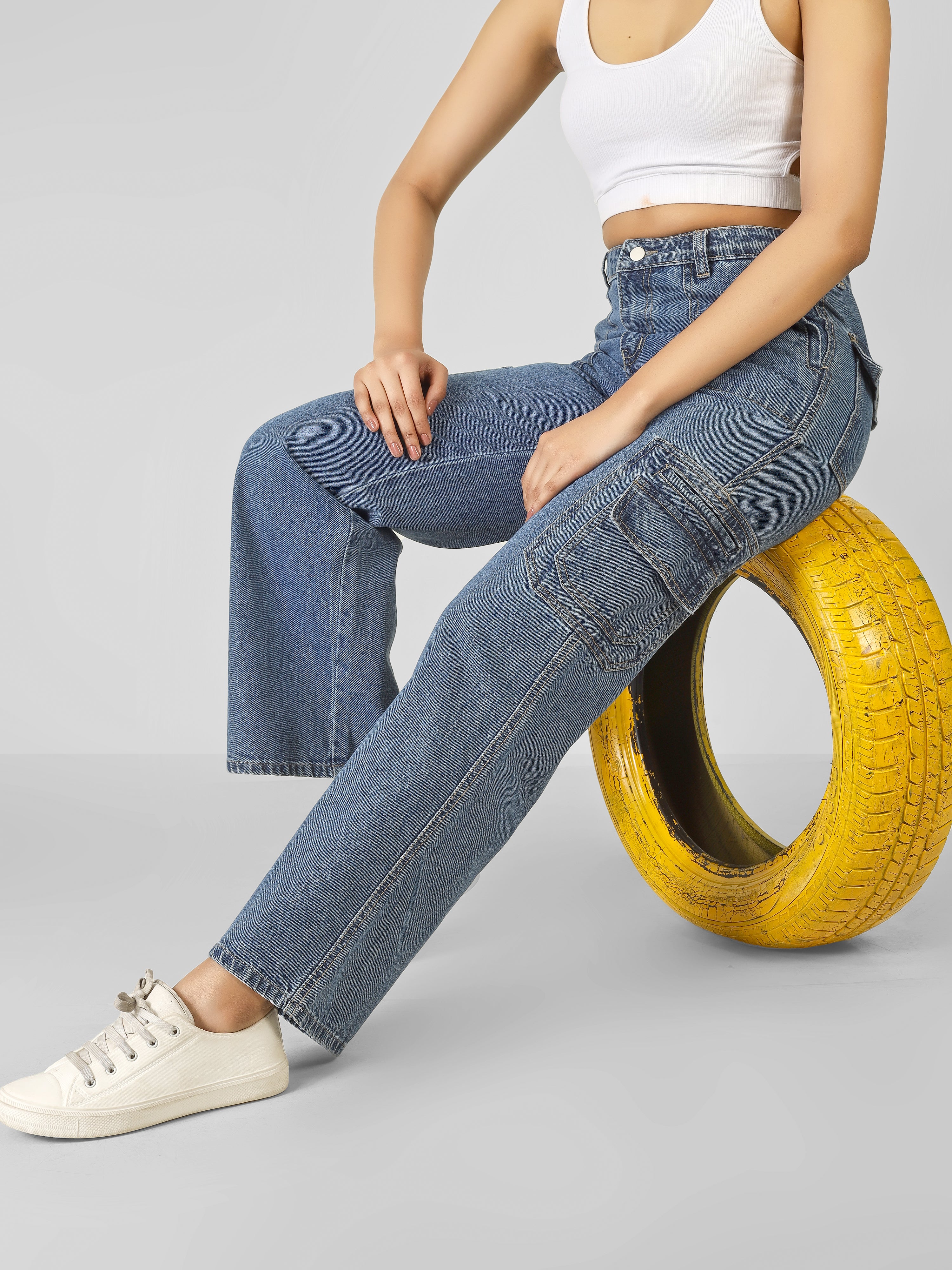 URBAN DRIFT DENIM CARGO PANTS