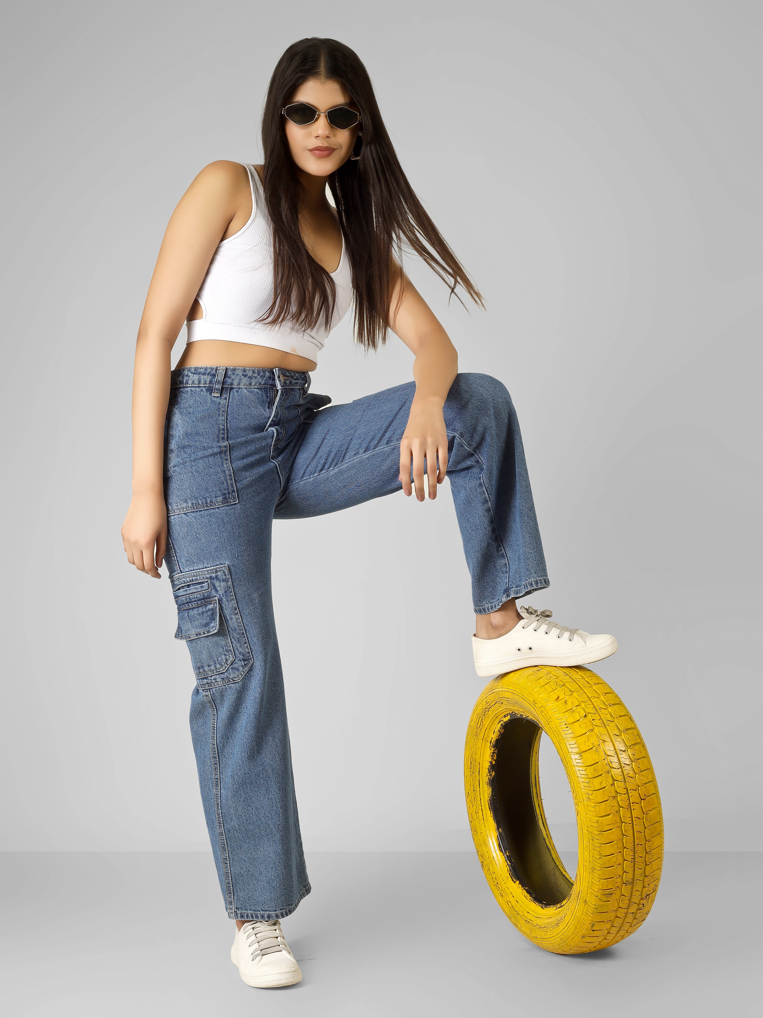 URBAN DRIFT DENIM CARGO PANTS