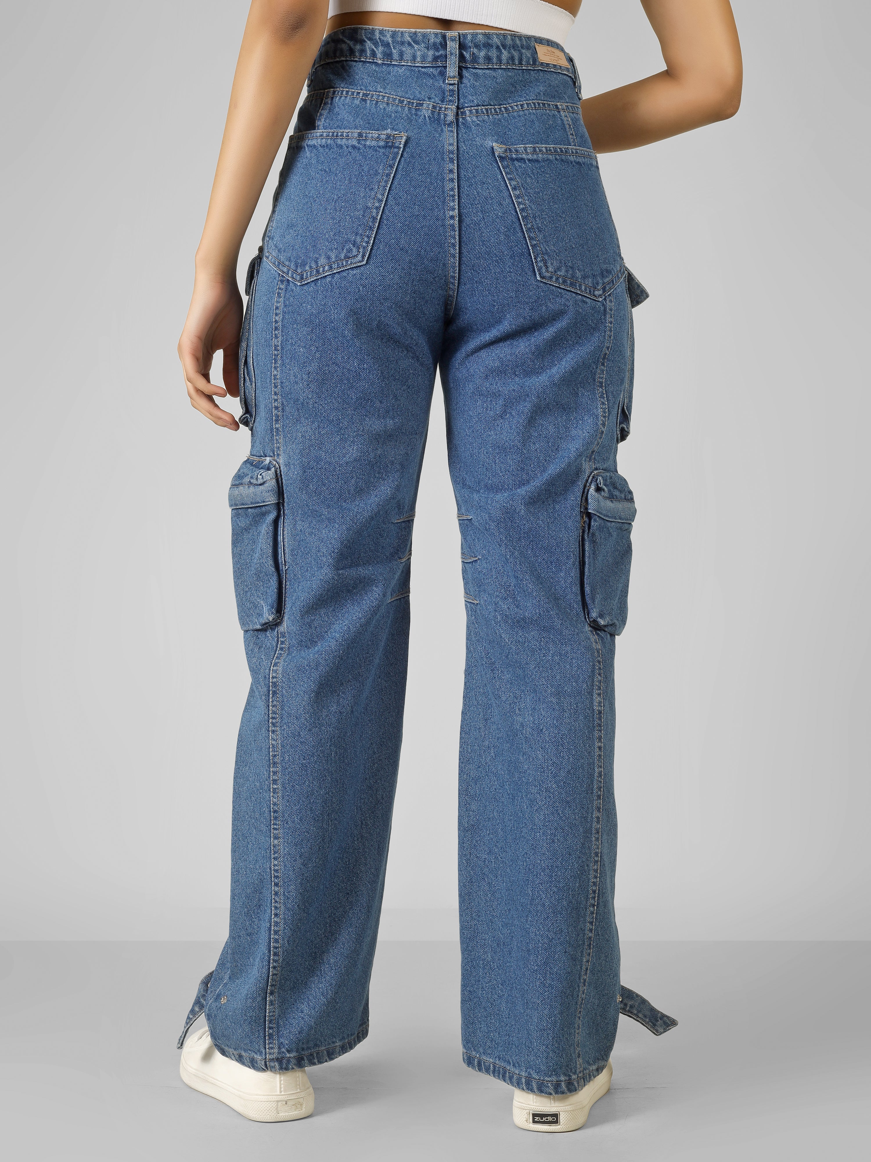 APEX UTILITY 8-POCKET DENIM CARGO PANTS