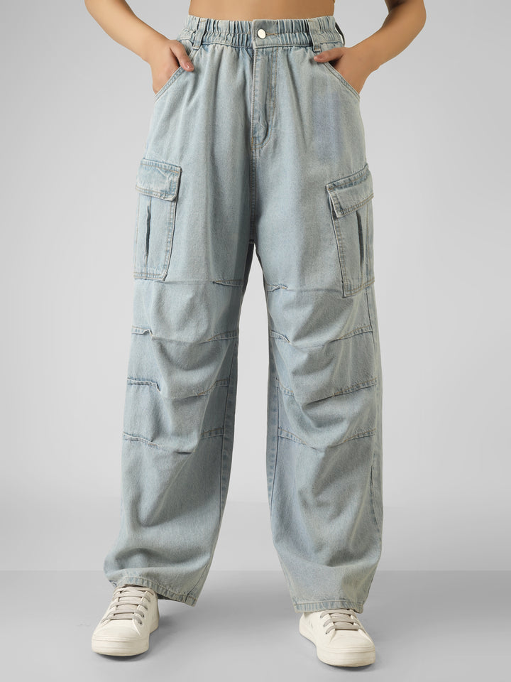 SKYLINE DRIFT DENIM CARGO PANTS